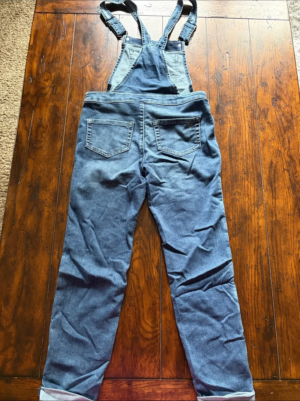 Justice Light Blue Denim Girls' Overalls